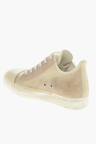Lace-up ABSTRACT Transparent Leather Sneakers