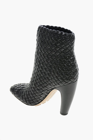 Woven Leather CANALAZZO Booties 10cm