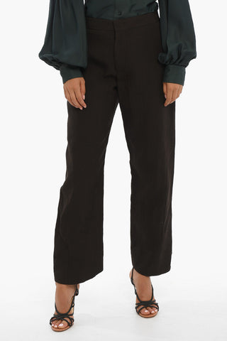 High-Waisted Wide Fit Pants