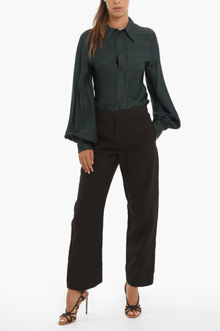 High-Waisted Wide Fit Pants