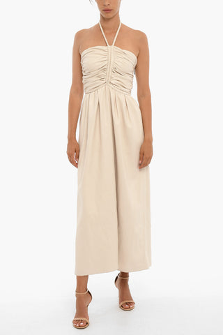 Sleeveless Vegan Leather Maxi dress