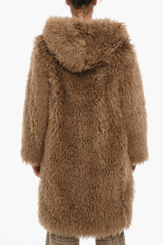 Hooded Faux-fur Coat