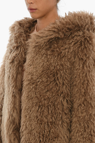 Hooded Faux-fur Coat
