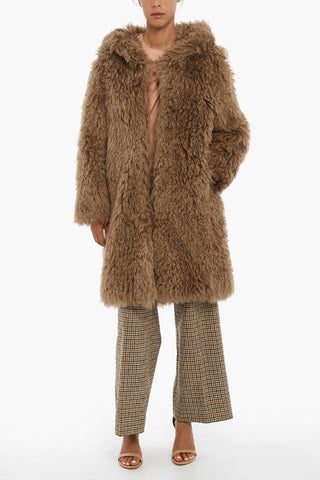 Hooded Faux-fur Coat