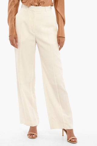 Silk Blend Wide Fit Pants