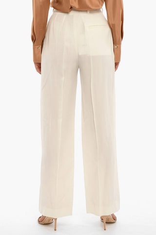 Silk Blend Wide Fit Pants