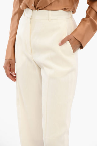 Silk Blend Wide Fit Pants