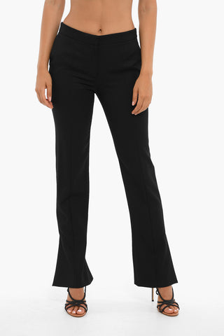 Pantaloni Flared con Spacchi Laterali