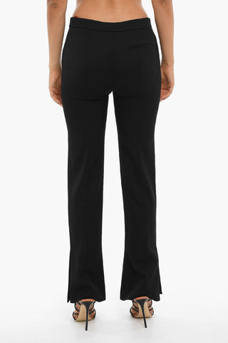 Pantaloni Flared con Spacchi Laterali