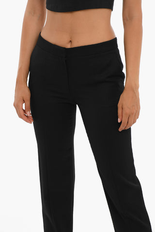 Pantaloni Flared con Spacchi Laterali