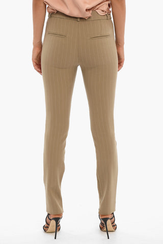 Pantaloni Gessati ELISA Slim Fit