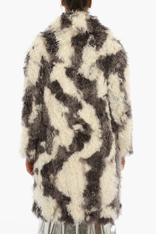 후드가 있는 페이크 퍼 코트