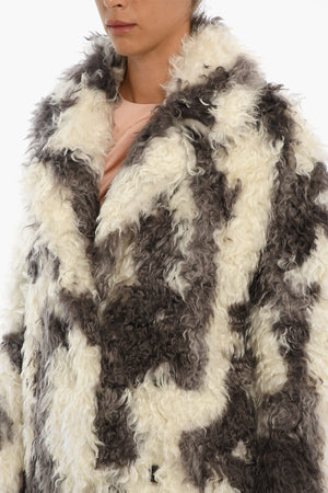 Cappotto In Ecopelliccia Con Cappuccio