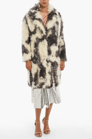 후드가 있는 페이크 퍼 코트