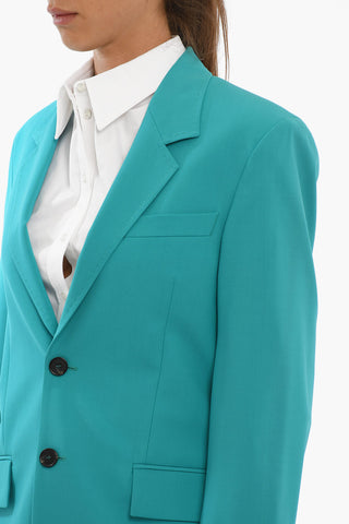 Blazer Foderato Monopetto Con Tasche Ad Aletta