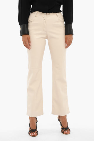 High-waisted Vegan Leather Pants