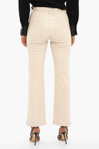 High-waisted Vegan Leather Pants