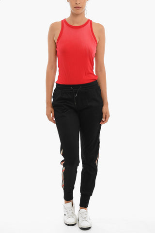 Joggers Con Coulisse E bande A Contrasto