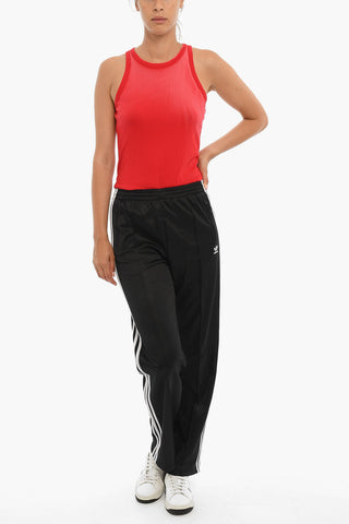 Embroidered Logo Joggers With Constrasting Bands