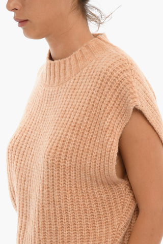 Wool Blend Sleeveless SILA Crewneck Jumper