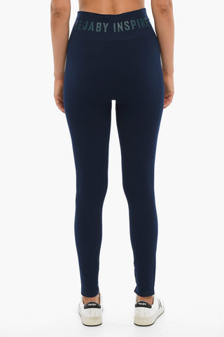 High Waisted Leggings With logo print