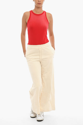 Brushed cotton Boot Cut Joggers