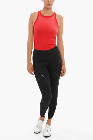 Scuba-Leggings mit Reißverschluss