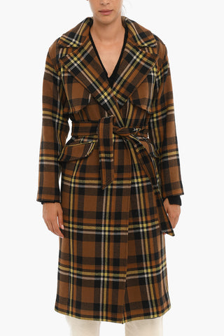 Belted BREE Tartan Coat