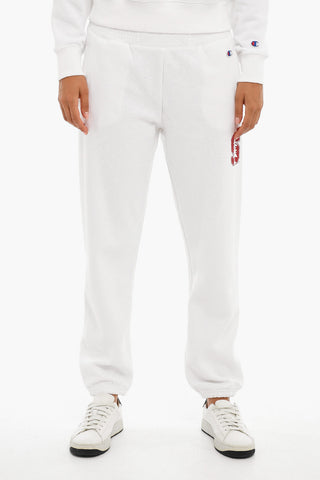 Brushed Cotton High Waisted Printed Joggers
