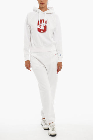 Brushed Cotton High Waisted Printed Joggers