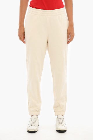 Embroidered Logo Brushed cotton Joggers