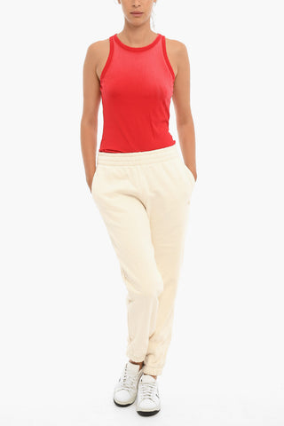 Embroidered Logo Brushed cotton Joggers