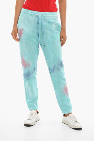 Tie Dye Printed Joggers Embelished with Rhinestones