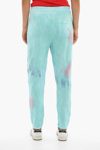 Tie Dye Printed Joggers Embelished with Rhinestones