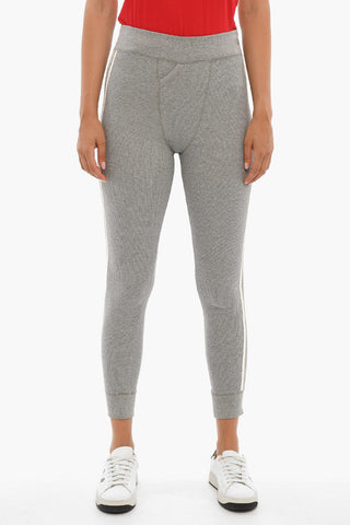 Leggings A vita Alta Con Logo Ricamato