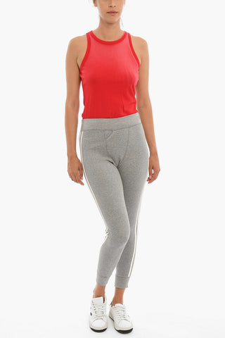 Leggings A vita Alta Con Logo Ricamato