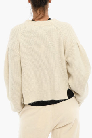 Wool Blend LIANA Cropped Cardigan