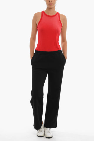 Brushed cotton Boot Cut Joggers