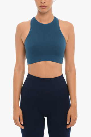 Printed Sleeveless Cropped Top