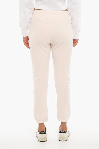 Joggers In Cotone Garzato Con Logo ricamato E Coulisse