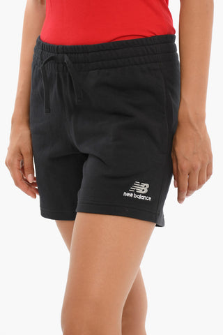 Embroidered Logo Brushed Cotton Shorts