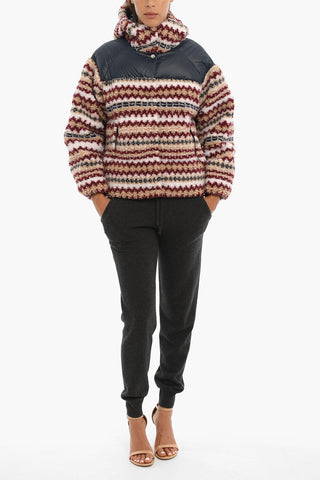 Hooded JOELLE SHERPA Puffer Jacket