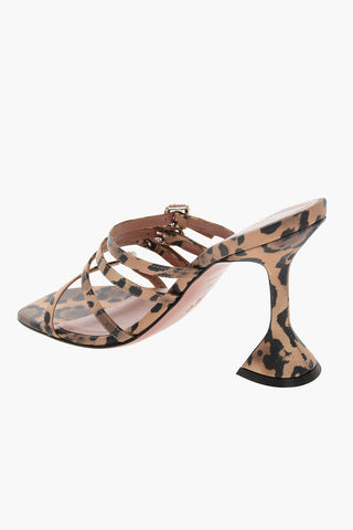 Animal Motif ROBYN Sandals with Jewel Buckle Details 11,5cm