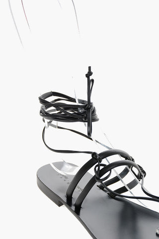 Leather Lace-up TERENZIA Thong Sandals