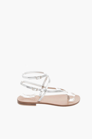 Metallic Leather ANACAPRI Thong Sandals