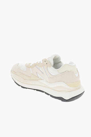 Sneakers Basse in Camoscio e Tessuto