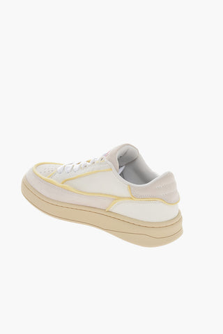 Sneakers Basse S-SINNA in Pelle e Suede con Dettagli a Contrasto