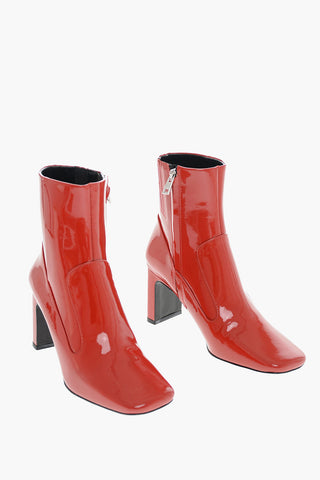 Patent Leather D-MILLENIA Square Toe Boots 7.5cm