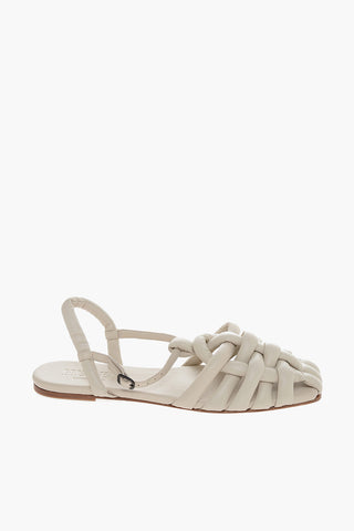 Leather CABERSA Ankle- Strap Sandals with Brided Design