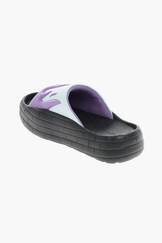 Slides NYU con Motivo Fiamme e Platform 4.5cm